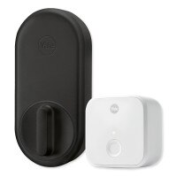 Yale Approach Lock with Wi-Fi Bridge, Black Suede
